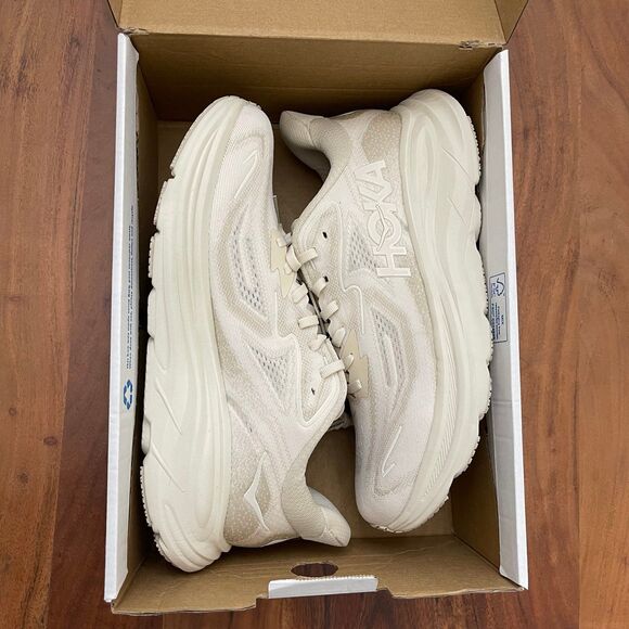 HOKA Clifton 10 Oatmeal/Oat Milk | Men’s 9.5 D | NEW - Picture 7 of 9